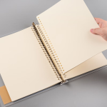 [Lowest price on the entire network] ujia loose-leaf notebook stationery business office notepad thickened detachable leather meeting record book high-value diary customizable black - Image 5
