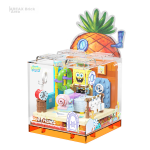 AREA-X Brick Area SpongeBob SquarePants Series Box Building Block Toy BOX Assembled Birthday Gift Pineapple House AB0023 - Image 8