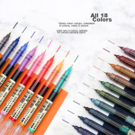 Comix 60 pieces black 0.5mm gel pen signature pen bullet head uncapped office stationery Q009 - Image 6