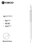 [Essential for back to school] KACO Treasure Black Gel Pen 0.5mm Half Needle Head Large Capacity Quick Drying Water Pen Ji Rabbit Series 3pcs/box K6 - Image 2