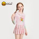 B.Duck little yellow duck children's shoes children's slippers boys and girls baby home indoor sandals children's hole shoes 5902 pink 28 - Image 5