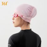 361° fabric swimming cap professional swimming cap for women with long hair and ear protection comfortable and not tight head enlarged head circumference fashionable hat - Image 6