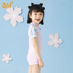 ASK JUNIOR waterproof children's girls pants spring outdoor sports leggings pants big children wear-resistant overalls gray pink 150 - Image 3