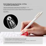 KACO push-to-go gel pen refill 100mm length suitable for K7/Chuxin series fountain pen 0.5mm black (Duraball tip) (5 pieces in OPP bag) - Image 3