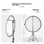 AMBITFUL round soft light board 60cm soft light board photography light blocking board foldable outdoor portrait photography fill light board equipment folding portable photography fill light board - Image 3