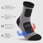ALPINT MOUNTAIN Elmont outdoor hiking socks men's professional mountaineering socks CoolMax socks thick quick-drying breathable sports socks - Image 5
