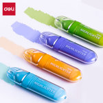 Deli soft color highlighter color eye-catching note pen handbook can use water-based marker matcha green grape 4 pieces/box SK206 - Image 8