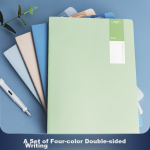 M&G stationery 16K/40 sheets notebook sewing book b5 notepad high value wrong question book middle school student postgraduate entrance examination diary light dyed 4 books F1643C - Image 4