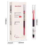 Deli neutral pen signature pen 1.0mm bullet office fountain pen thick line fountain pen black 12 pieces/box S107 - Image 5