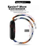 BHO suitable for apple watch strap apple watch s10/ultra2/s9/se nylon braided loop strap iwatch s8/7/6/5/4 buckle watch strap - Image 3
