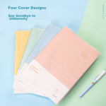 Deli 4 elementary school students' rubber cover Tianzi grid diary children's notebook composition book low grade weekly diary language text T3264 - Image 5