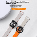 CangHua Applicable to OnePlus Watch 2 Universal watchX/4pro watch strap set Milanese strap + magnetic silicone strap + woven strap + storage bag - Image 6