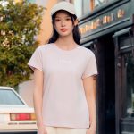 361° short-sleeved T-shirt women's spring and summer quick-drying clothes round neck printing breathable loose sports casual wear 662424115-2