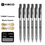 Snow White (snowhite) color rotating gel pen set high value rotating core signature pen handbook drawing water pen 0.5 needle tube head retro color 6 pieces / box G-601F