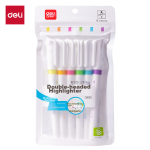 Deli (deli) color double-headed marker pen hook pen marker pen set painting graffiti painting pen 12 colors DL-S571 - Image 7