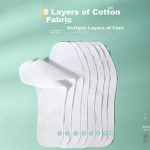 3AnGnI cotton insoles for men and women, breathable, sweat-absorbent, handmade, thousand-layer cloth, 5 pairs, size 40 - Image 2