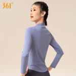 361° sportswear women's long-sleeved tops half-open yoga clothes spring and autumn running training clothes slim yoga fitness clothes - Image 8