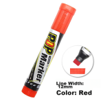 Deli thick head refillable ink marker oily big head logistics express office marker blue 10 pieces/box S552 - Image 2