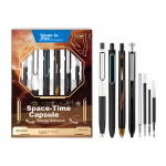 Deli (deli) Zhenshun smooth click neutral pen water pen signature pen 0.7mm bullet signature pen click pen black 10 pieces / box S59-07 - Image 4