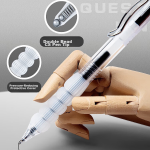 Deli orange fluorescent pen exam review mark key points eye-catching note pen logistics office student universal water-based marker handbook painting can be used 10 S600 - Image 6