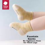 babycare baby socks autumn cotton socks newborn floor socks baby children socks molia milk blue L - Image 2