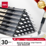 Deli Zhenshun push office gel pen 0.5mm bullet student office supplies ink blue 12 pieces/box S60 - Image 2