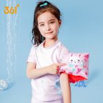 361° children's swimsuit for girls, medium and large girls, one-piece dress-style long-sleeved swimsuit for teenagers and students, hot spring swimsuit