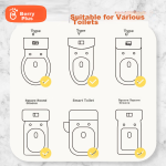 Babyprints children's toilet seat baby toilet baby child toilet seat pad folding portable blue - Image 6