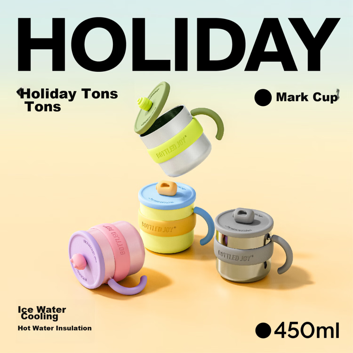 BOTTLED JOY ton barrel insulation cup 316 stainless steel coffee cup insulation water cup female office drinking water cup Dundun barrel - Image 1