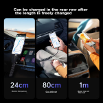 CangHua Car Spring Charging Cable Retractable Type-C Data Cable 6A Suitable for Huawei Super Fast Charging 100W/66W Cable P70/Mate70/60Pro+/X6 Honor Xiaomi Mobile Phone - Image 10
