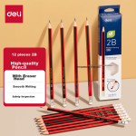 Deli refillable whiteboard pen erasable 10 pcs red office supplies S507