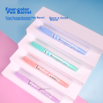 STABILO children's posture correction pen primary school students correct posture calligraphy quick-drying stationery high value large capacity replaceable pen core deep and light powder - Image 5