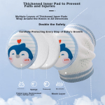 9i9 baby knee pads summer anti-fall crawling baby toddler elbow knee pads mesh 2 pairs A31 dinosaur - Image 2
