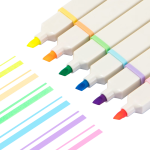 Deli Color Straight Liquid Pen Set 0.5mm Full Needle Student Signature Pen Gel Pen 8 Colors Handbook Water Pen Rollerball Pen Notebook Treasure 8 Pieces/Box S856-C8 - Image 7
