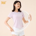 361° sports fitness yoga tops for women spring and summer running short-sleeved T-shirts high-value quick-drying yoga clothes - Image 7