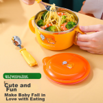 COOKSS baby food bowl children's tableware newborn 304 stainless steel bowl baby tableware set eating and drinking soup bowl - Image 3