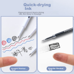 COMIX 60-pack ballpoint pen 0.7mm blue office stationery tools EB12 - Image 4