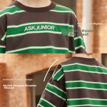 ASK JUNIOR Boys Long Sleeve T-shirt Spring Children's Printed Contrast Color Running Bottoming Shirt Khaki 110 - Image 5
