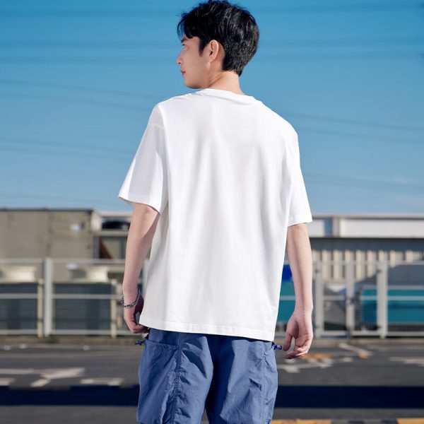 361° T-shirt men's summer short-sleeved top sportswear loose casual round neck running clothes 652519117-1