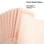 A5 draft book draft paper thickened student-specific manuscript paper calculation paper slightly yellow eye protection draft paper draft paper postgraduate entrance examination blank 500 sheets 5 packs - Image 4