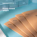 Deli 32K 120 sheets fashion contrast color business leather cover conference notepad notebook diary office study book 7912 - Image 5