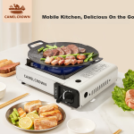 CAMELCROWN cassette stove outdoor portable camping Casca magnetic stove gas stove equipment full set of picnic 174BJ38652 black