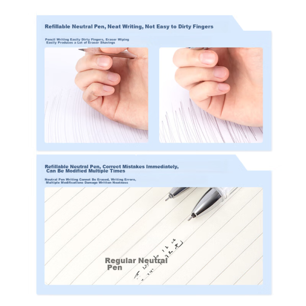 Deli (deli) Lianzhong Sanyuan card pen set 2B pencil exam available answer sheet movable pencil automatic lead eraser set college entrance examination available S839