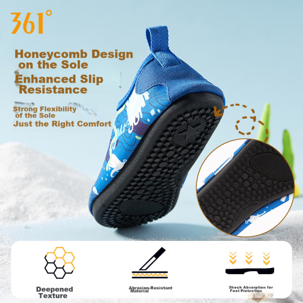 361° children's men's beach shoes swimming shoes outdoor diving park wading river shoes non-slip and anti-cut barefoot shoes
