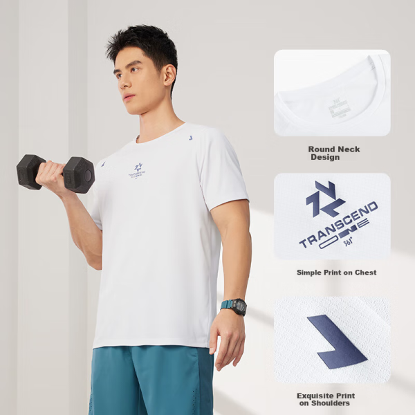 361° short-sleeved T-shirt men's spring and summer round neck quick-drying clothing sports leisure running fitness training clothing 652524130-1