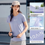 361° short-sleeved T-shirt women's spring and summer quick-drying clothes lapel polo shirt sports running training tops 662524105-1 - Image 4