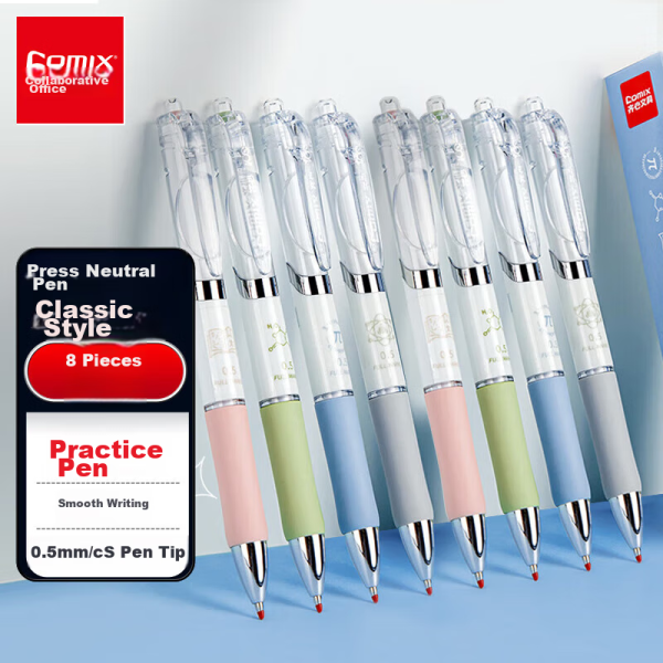 Schneider needle tube neutral pen 0.5mm smooth signature pen student exam office use large capacity straight liquid fountain pen 803 single pack - black