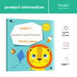 BANGSON 0-3 years old concentration training stickers stickers book boy children's toys girl birthday gift quiet book