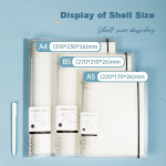 Deli 12 A5/40 sheets kraft paper wireless binding soft copy notebook work notebook stationery office supplies 7636 - Image 9