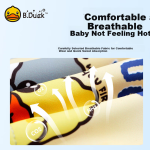B.Duck little yellow duck children's cloth swimming cap for boys and girls with long hair, comfortable and not tight on the head, cute cartoon and quick-drying swimming equipment - Image 2